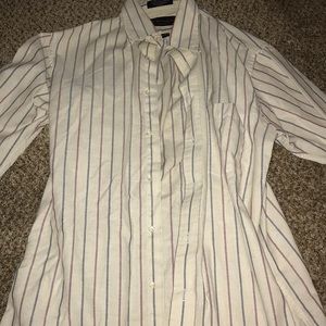 Long sleeve button up. Stripes.